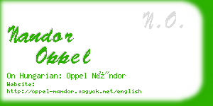 nandor oppel business card